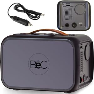 Portable Oxygen Concentrator 96% | 1L Concentrator for Home & Car Use | Health Canada Licensed | Includes Car Adapter | Under 3kg | DC 12V/24V | 6 Flow Levels | PSA Oxygen Production | ≤40 dB Quiet Operation, Lightweight with Handle