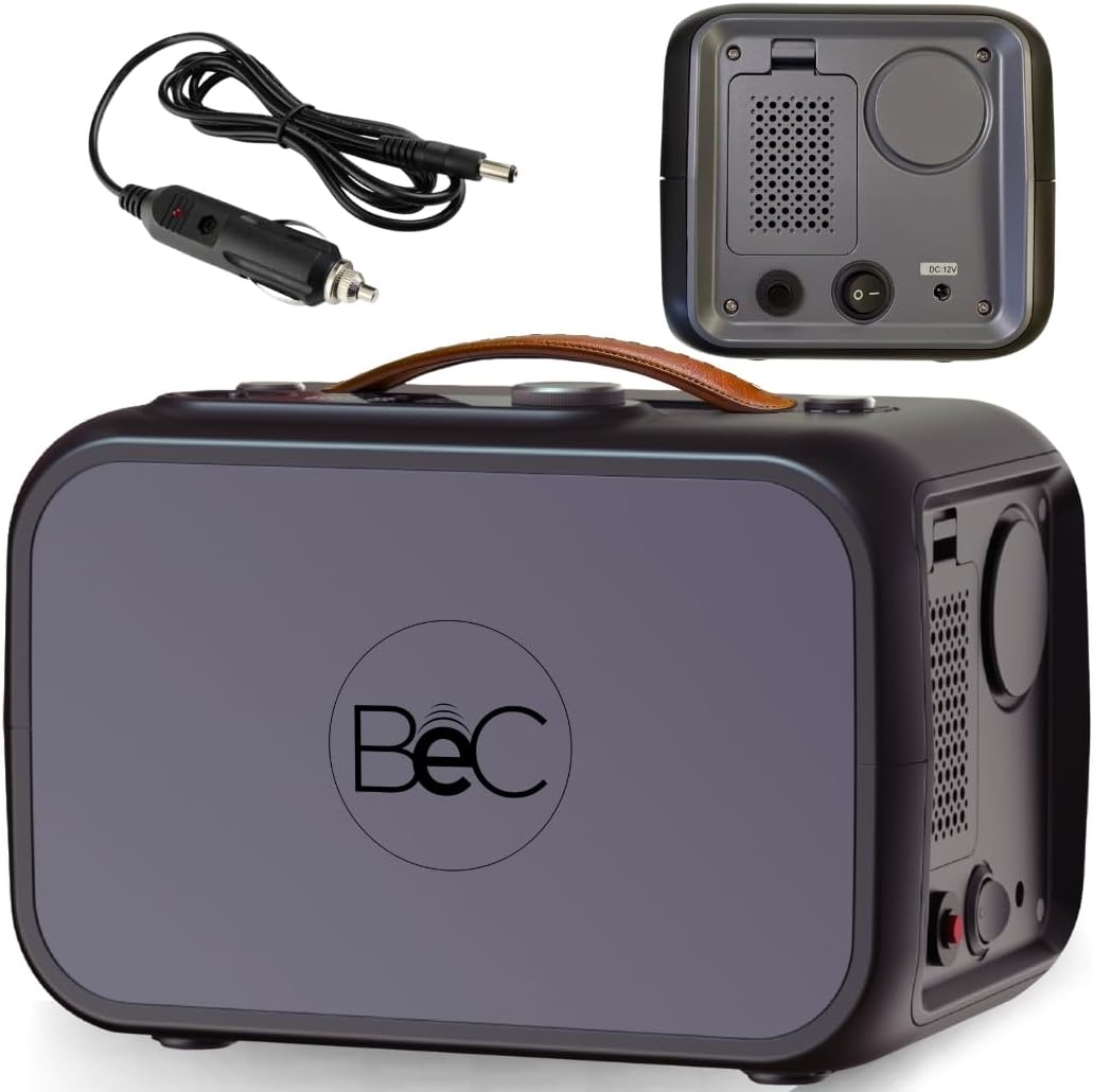 Portable Oxygen Concentrator 96% | 1L Concentrator for Home & Car Use | Health Canada Licensed | Includes Car Adapter | Under 3kg | DC 12V/24V | 6 Flow Levels | PSA Oxygen Production | ≤40 dB Quiet Operation, Lightweight with Handle